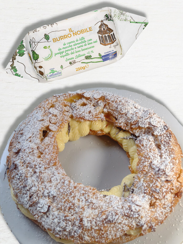 Paris Brest con crema mousseline